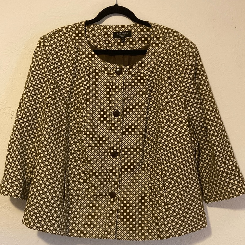 Talbots Woman Fall Jacket size 24W lining blazer professional dressy classy